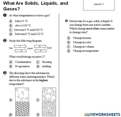 What Are Solids, Liquids, and Gases?