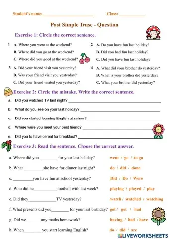 G4 - Questions in the Past