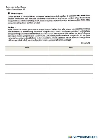 Sistem dan Aplikasi Bahasa