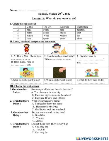 What does he want to do