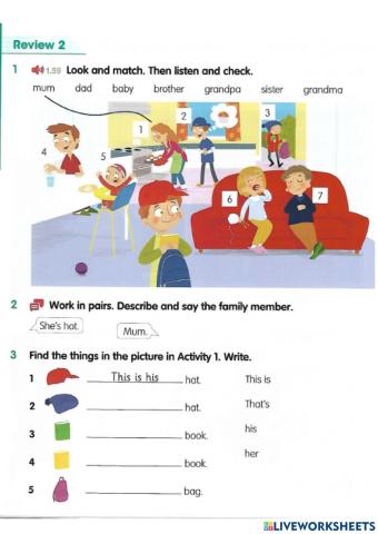 Academy stars 1 unit 4 Review