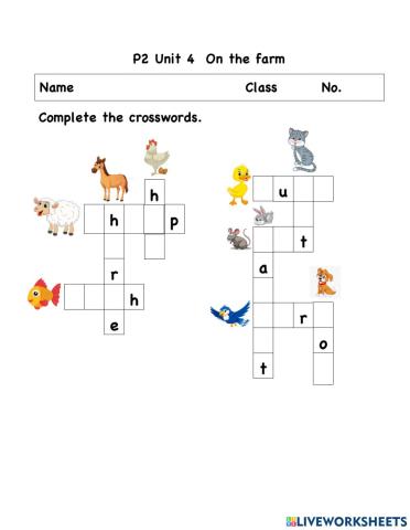 Unit4 Animals on the farm