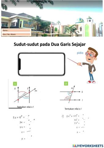 Sudut-sudut pada Garis-garis yang Sejajar