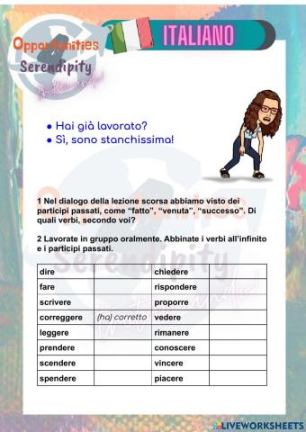 Progetto italiano clase 17