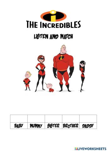 The Incredible's family