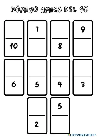 Dòmino amics del 10 i del 12