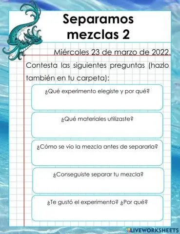 Separación de mezclas 2