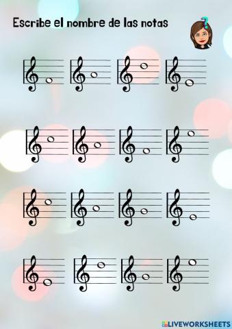 NOMBRE DE LAS NOTAS REPASO