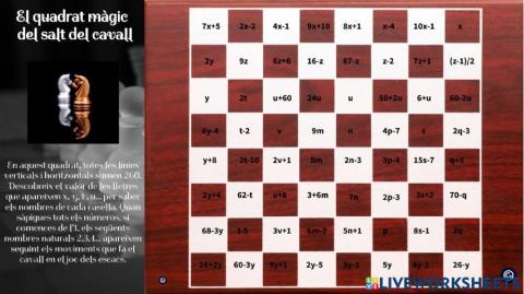 El quadrat màgic del salt del cavall