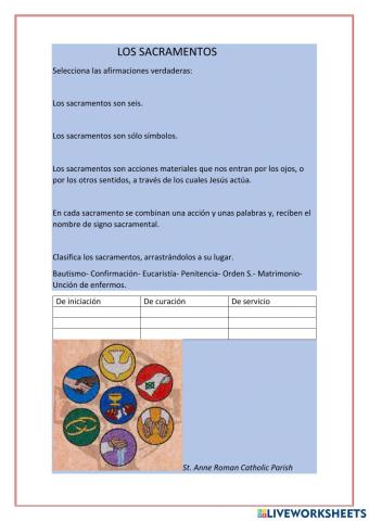 Los sacramentos