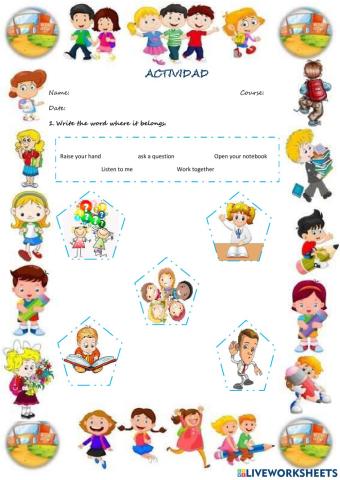 The comands in the class