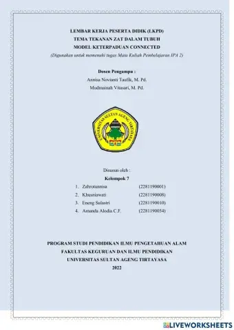 Tema Tekanan Zat Pada Tubuh Manusia