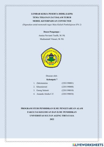 Tema Tekanan Zat Pada Tubuh Manusia