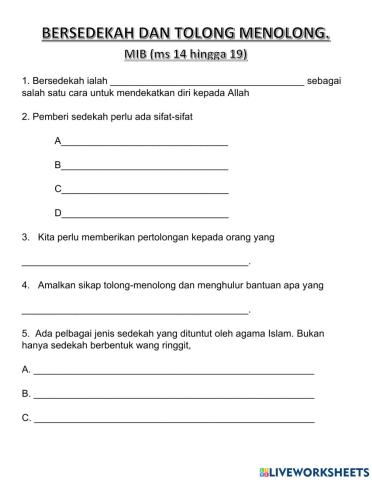Pengertian sedekah