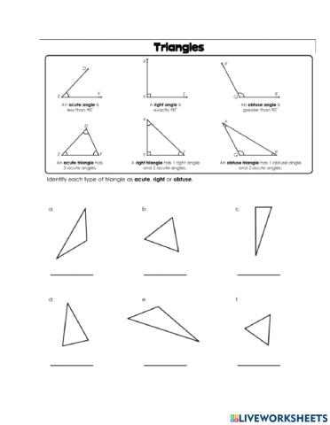 Types of angles practice