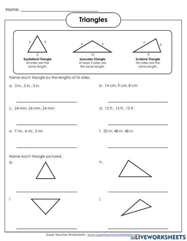 Types of Triangles -2