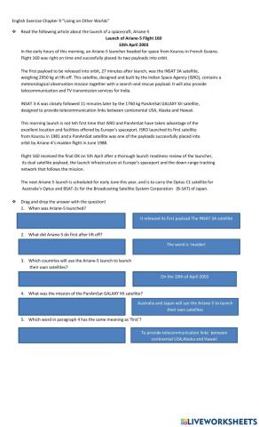 The Launch of Ariane 5