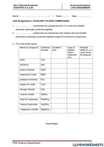 4. ecm-live assignment 2