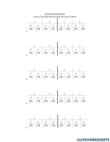 Rhythm Dictation 04