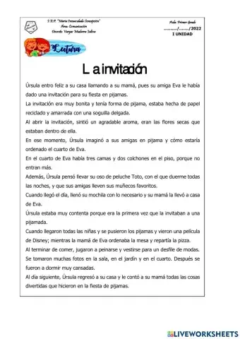 Comprensión lectora