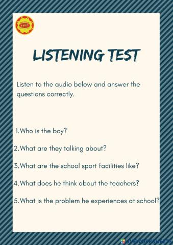 Listening test