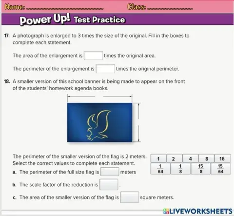 Area and Perimeter  of  Similar Figures