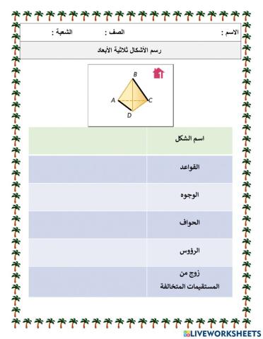 الأشكال ثلاثية الأبعاد