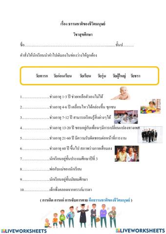 แบบทดสอบธรรมชาติตัวเรา