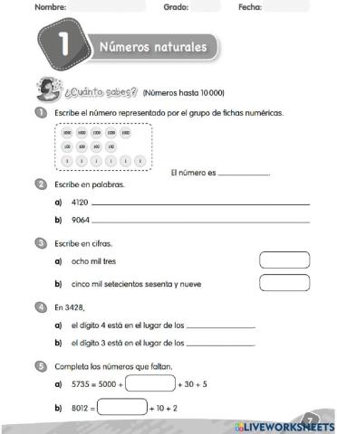 Números naturales intro