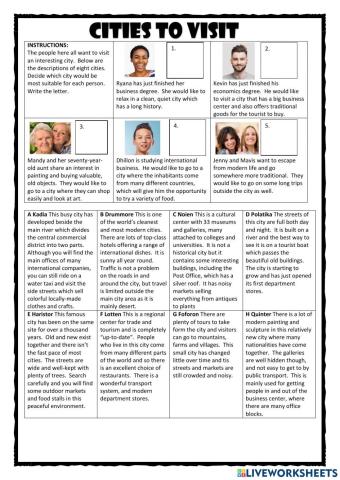 PET Reader Cities to Visit