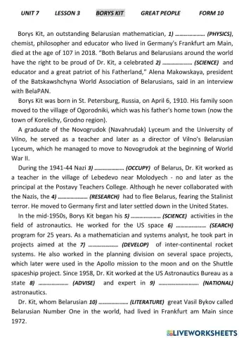 Great People Borys Kit