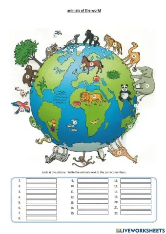 Animals of the world