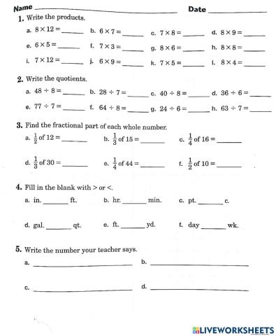 Math Quiz 10