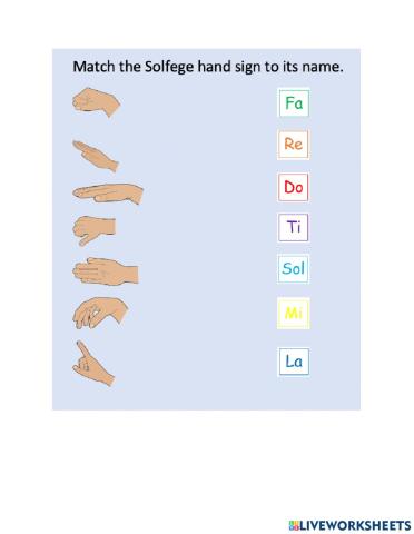 Solfege Hand Signals 1