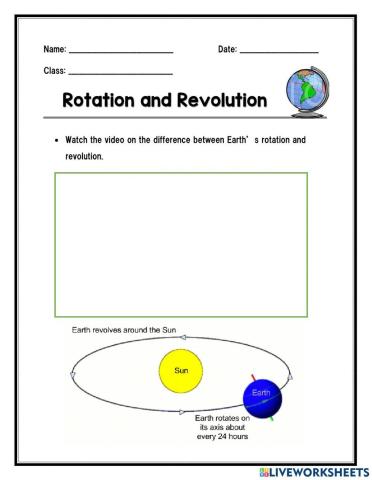 The differences between Earth Rotation and Revolution
