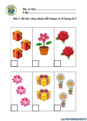 Số 3 - Tách gộp trong phạm vi 3