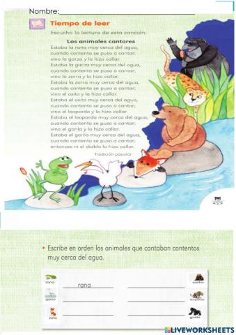 Los animales cantores.