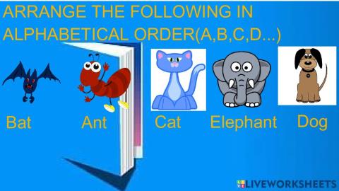 Alphabetical order