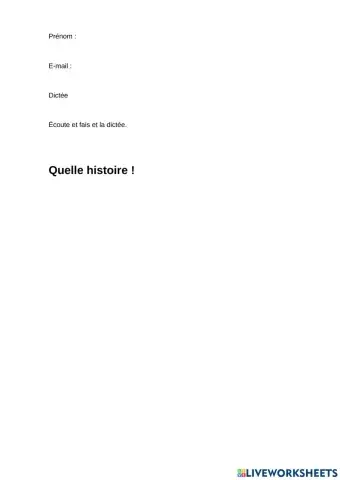 Dictée plus-que-parfait