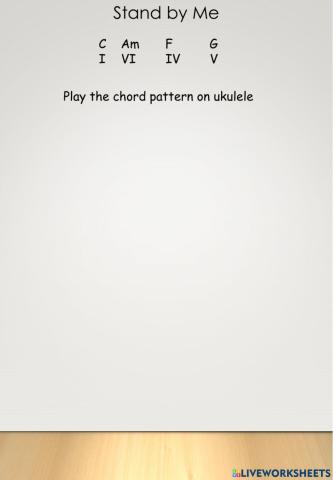 Stand my Me chord changes