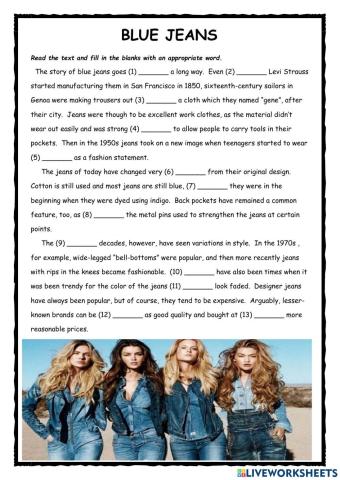 Blue Jeans FCE Use of English