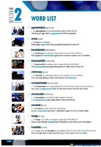 4000 essential words 3 unit 2