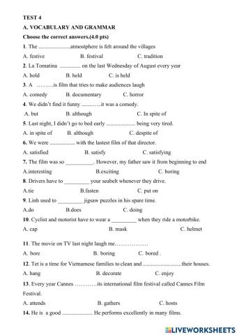 G7-Semester 2-Test 4