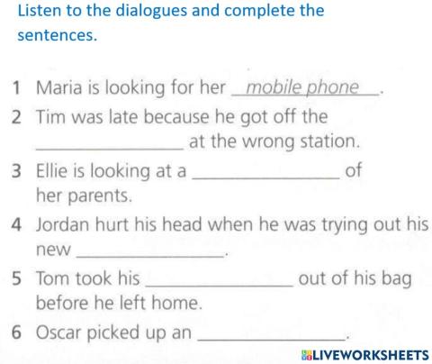 Dialogues Completion