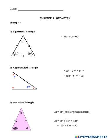 FInd unknown angles in triangle