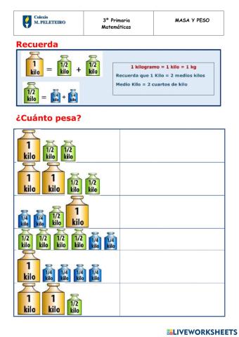Masa y peso