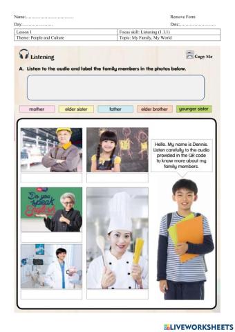 Remove Form English - Lesson 1