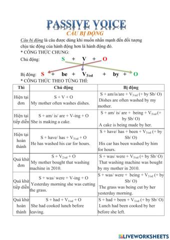Passive voice (câu bị động)