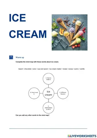 Ice cream - adverbs A2