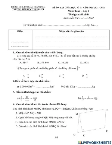 H. đề ôn toán số 12